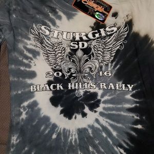 NWT Tie Dye Harley Davidson Sturgis Long Sleeve